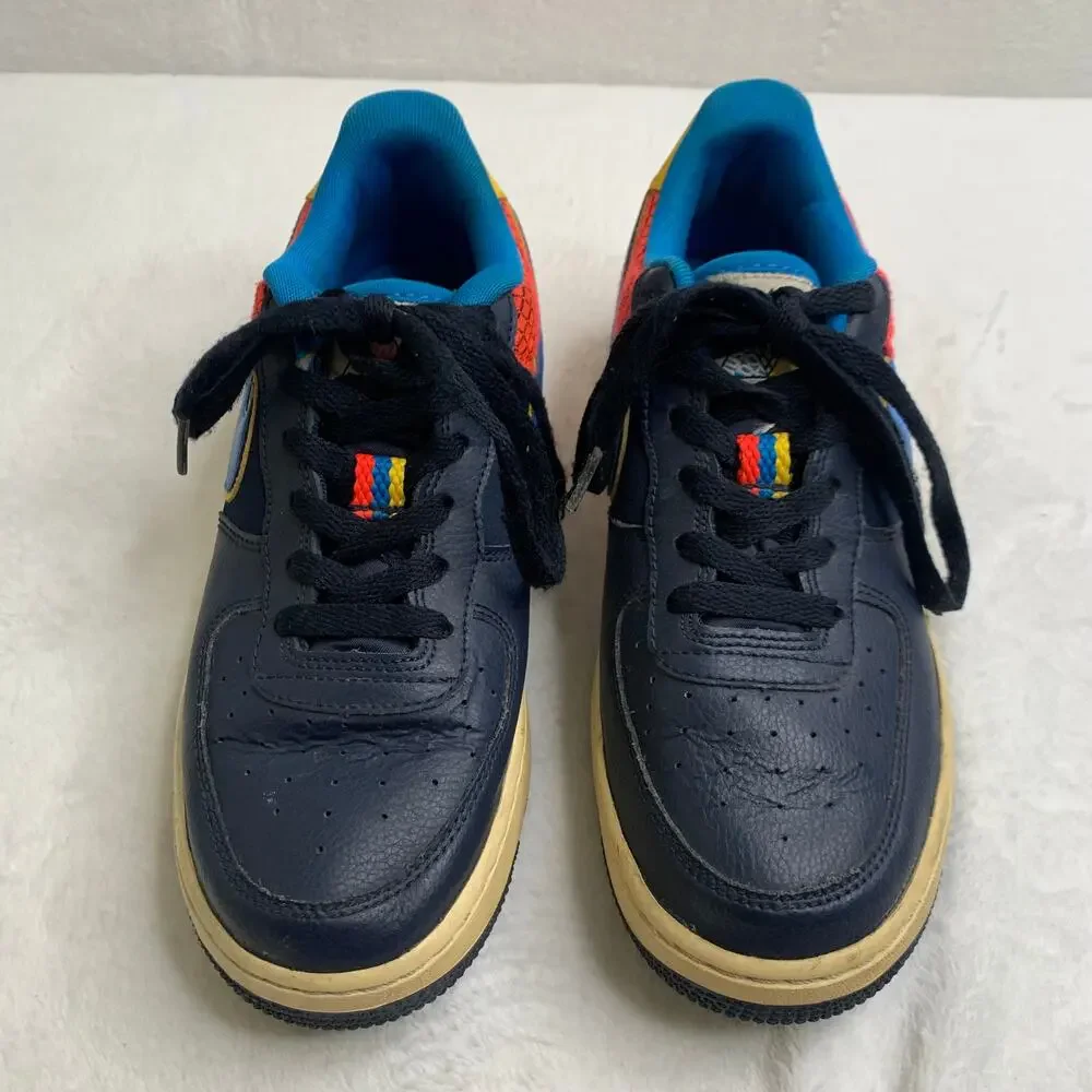 Nike Air Force 1 Low GS Photo Blue Obsidian Youth Boys 6.5 AV0748 400 2018